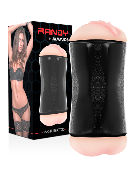 JAMYJOB - Masturbador Doble Entrada Vagina y Ano | Placer Realista y Fácil Limpieza