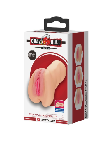 CRAZY BULL - CAROLINE: Realista Masturbador Vagina para Placer Sin Límites