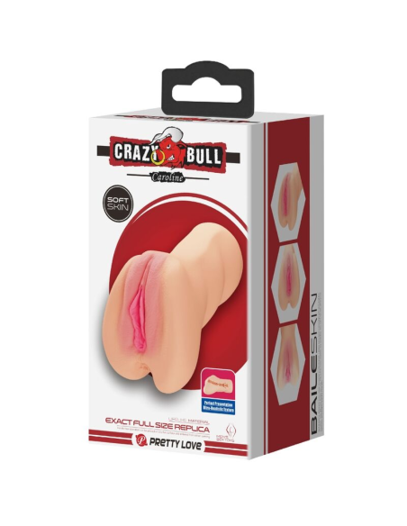 CRAZY BULL - CAROLINE: Realista Masturbador Vagina para Placer Sin Límites
