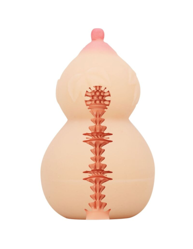 CRAZY BULL - Masturbador Calabash en Forma de Pecho para Placer Intenso y Acariciador