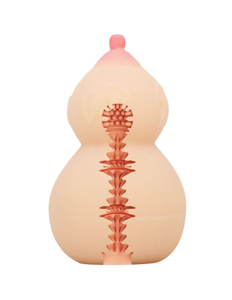 CRAZY BULL - Masturbador Calabash en Forma de Pecho para Placer Intenso y Acariciador