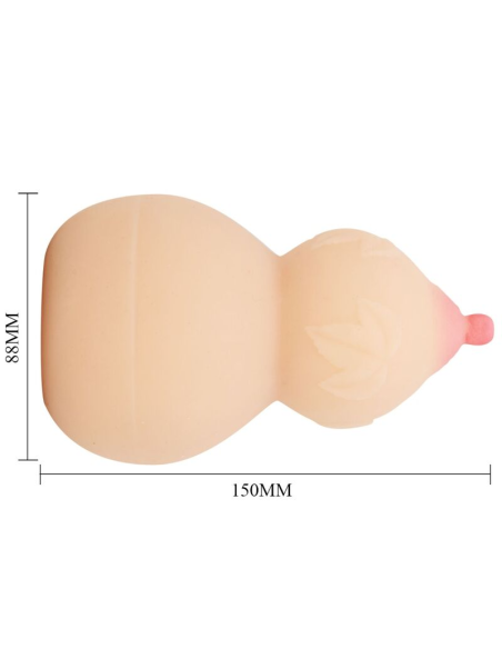 CRAZY BULL - Masturbador Calabash en Forma de Pecho para Placer Intenso y Acariciador
