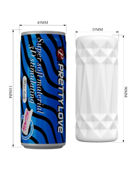 Pretty Love Lata Masturbador Masculino 3D Modelo 2 | Placer Realista y Discreto