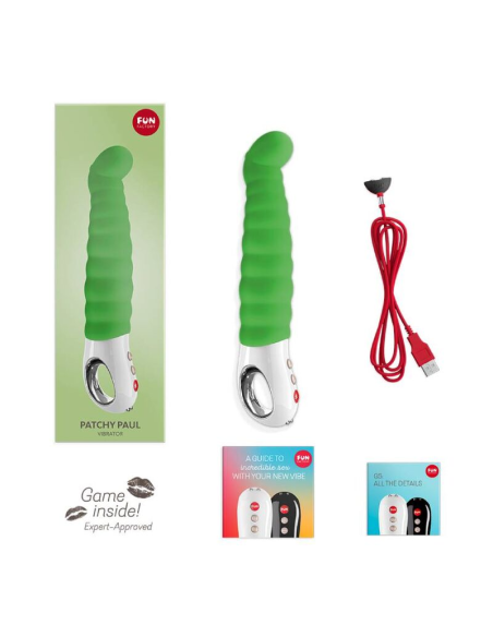 FUN FACTORY - PATCHY PAUL VERDE FRESCO: Vibrador Ergonómico Impermeable para el Placer Femenino