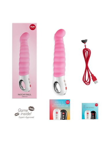 Fábrica de Diversión: Patchy Paul Candy Rose - Vibrador Impermeable y Adaptable para el Placer Femenino