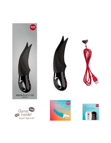 Fábrica de la Diversión - Volta Negro: Vibrador Clitoriano Potente y Elegante