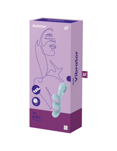 Satisfyer Tri Ball 2: Multi Vibrador Azul para Estimulación
