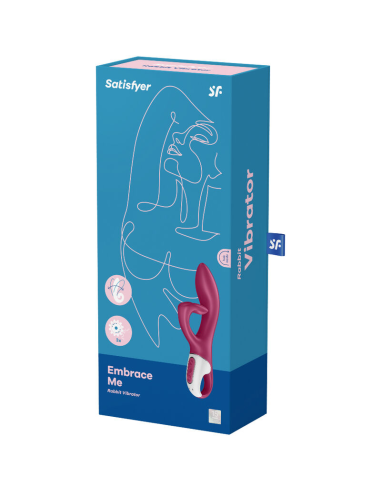 SATISFYER - EMBRACE ME VIBRADOR PUNTO G ROJO
