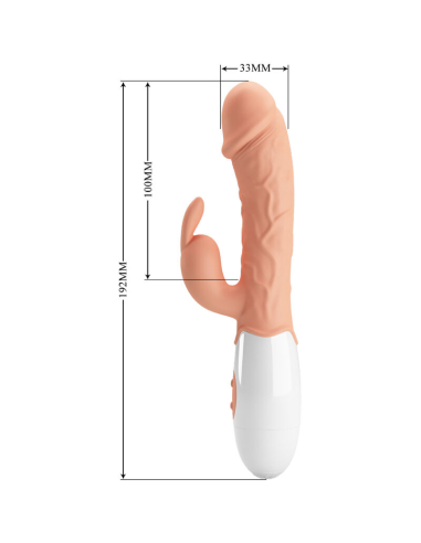 Pretty Love Easter Bunny: Vibrador Conejo con Estimulador - 30 Modos de Vibración