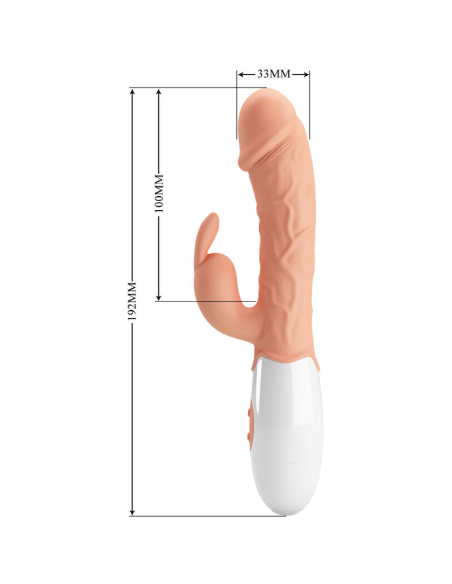 Pretty Love Easter Bunny: Vibrador Conejo con Estimulador - 30 Modos de Vibración