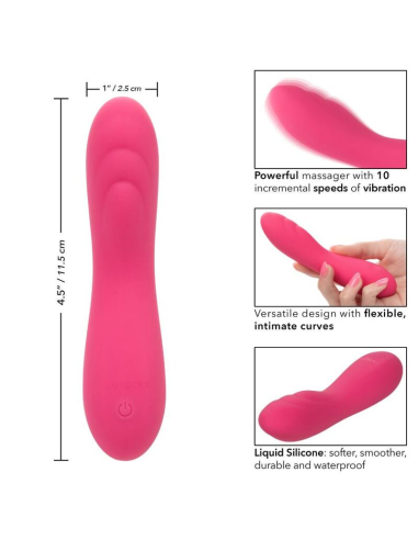 CALIXOTICS - PIXIES RIPPLE ROSA: Masajeador de Silicona Liquid con 10 Velocidades de Vibración para Placer Intenso y Preciso