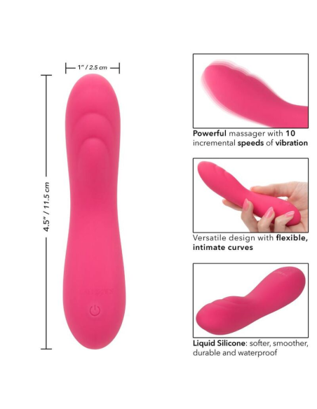CALIXOTICS - PIXIES RIPPLE ROSA: Masajeador de Silicona Liquid con 10 Velocidades de Vibración para Placer Intenso y Preciso
