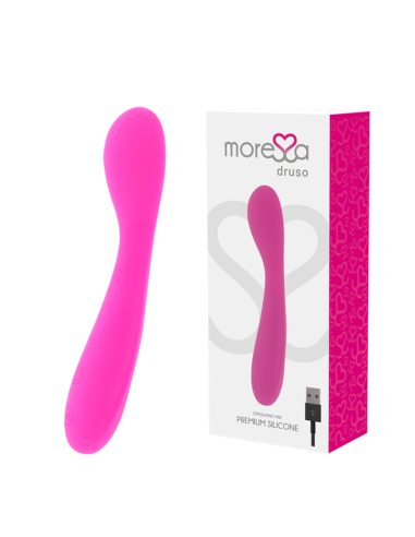 MORESSA Druso - Masajeador Duo Punto G y Suero Pelvico Premium Recargable en Silicona