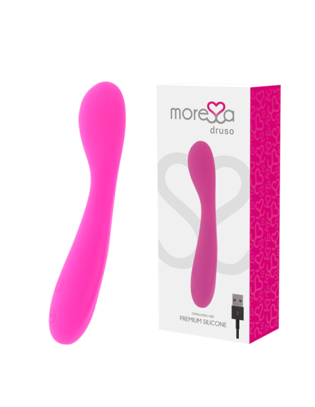 MORESSA Druso - Masajeador Duo Punto G y Suero Pelvico Premium Recargable en Silicona