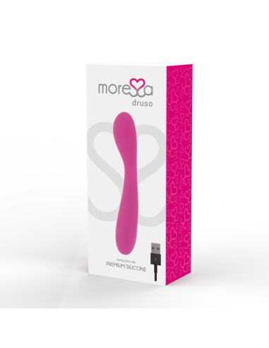 MORESSA Druso - Masajeador Duo Punto G y Suero Pelvico Premium Recargable en Silicona