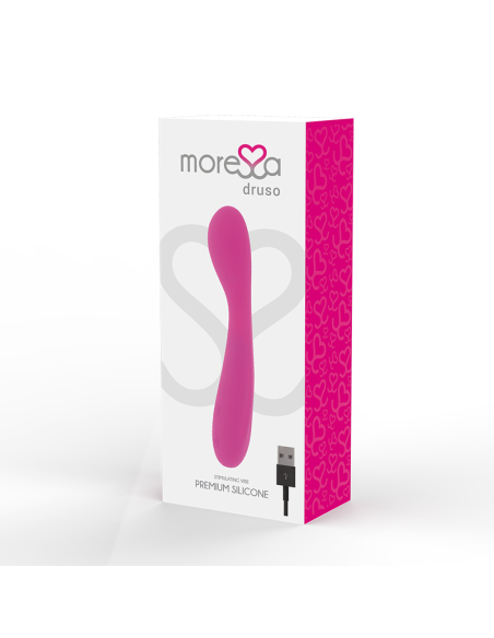 MORESSA Druso - Masajeador Duo Punto G y Suero Pelvico Premium Recargable en Silicona