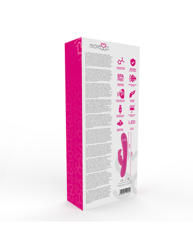 MORESSA Gino - Vibrador Masajeador Vaginal Premium de Silicona Recargable con 7 Modos de Vibración y Sistema Tickling