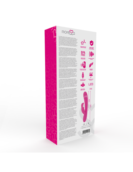 MORESSA Gino - Vibrador Masajeador Vaginal Premium de Silicona Recargable con 7 Modos de Vibración y Sistema Tickling