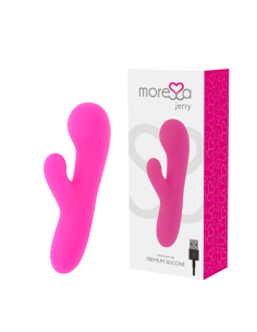 MORESSA - Jerry Clip: Vibrador Punto G y Clítoris Premium Silicona Recargable con 30 Modos de Vibración