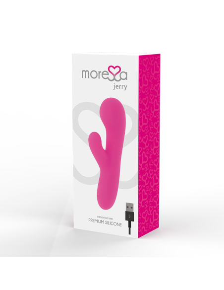 MORESSA - Jerry Clip: Vibrador Punto G y Clítoris Premium Silicona Recargable con 30 Modos de Vibración