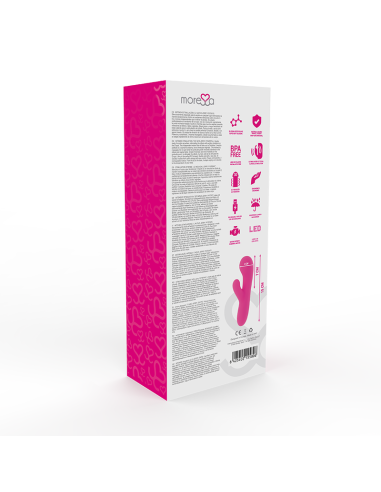 MORESSA - Jerry Clip: Vibrador Punto G y Clítoris Premium Silicona Recargable con 30 Modos de Vibración