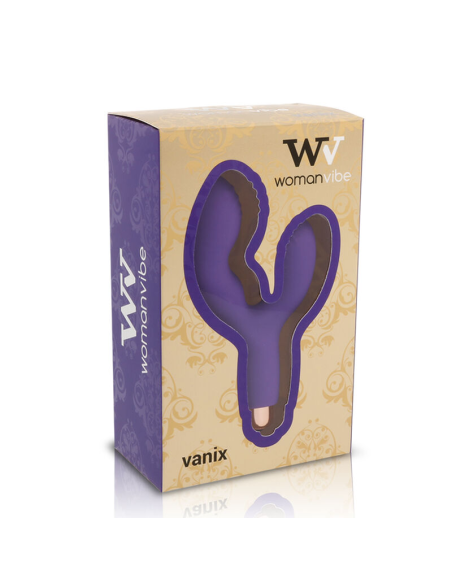 Womanvibe Vanix - Vibrador Estimulador de Silicona para Placer Unisex | 1 Año de Garantía