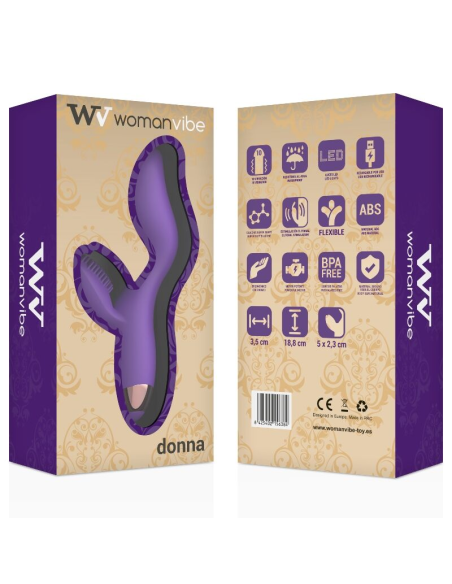 Womanvibe Donna - Vibrador Silicona Recargable | Placer Intenso y Elegante