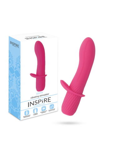 Edith Vibrador Rosa Inspire Essential - Vibraciones Intensas y Silicona Hipoalergénica