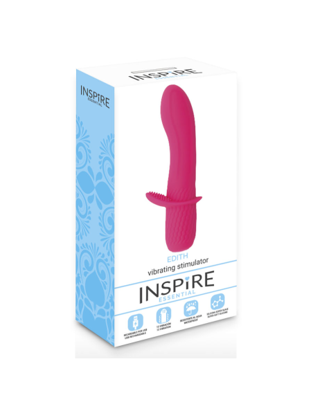 Edith Vibrador Rosa Inspire Essential - Vibraciones Intensas y Silicona Hipoalergénica
