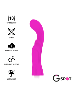 G-SPOT Gregory: Vibrador Violeta para Estimulación del Punto G - Recargable y Silicona Médica