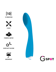G-SPOT Gylbert Vibrador Azul Turquesa - Estimulación Perfecta del Punto G Recargable