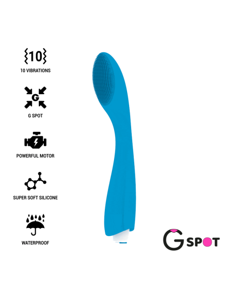 G-SPOT Gylbert Vibrador Azul Turquesa - Estimulación Perfecta del Punto G Recargable