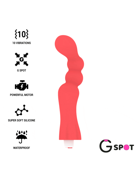 G-SPOT -  GOHAN Vibrador Punto G Light Red | SexPlace.MX