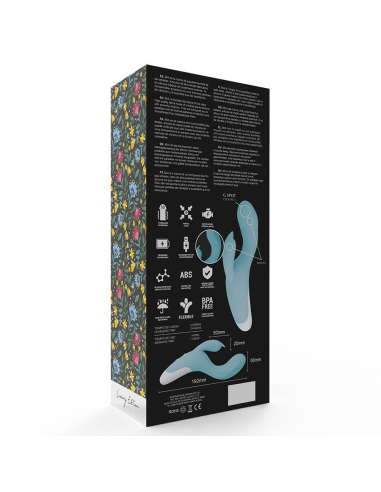 MIA Dresde Vibrador Azul Turquesa: Placer Intenso para el Punto G y Clítoris - Compacto, Impermeable y Silicona Médica