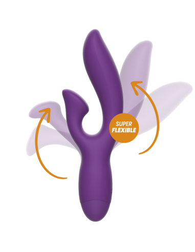 REWOLUTION - REWOFUN: Vibrador Flexible Con Rabbit para Placer Inigualable y Estimulación Dual