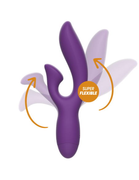 REWOLUTION - REWOFUN: Vibrador Flexible Con Rabbit para Placer Inigualable y Estimulación Dual