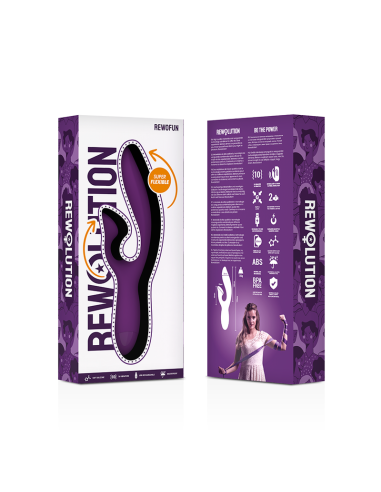 REWOLUTION - REWOFUN: Vibrador Flexible Con Rabbit para Placer Inigualable y Estimulación Dual