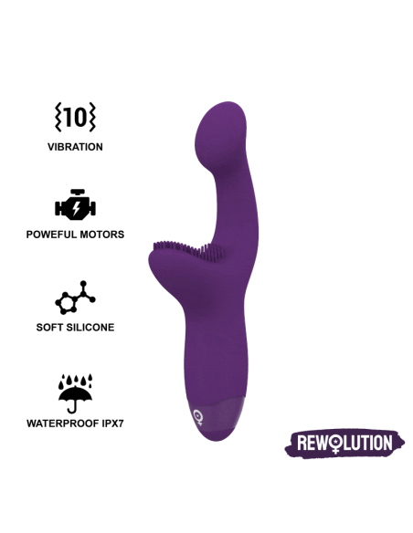 Rewolution - Rewokiss Vibrador Estimulador Punto A: Placer Doble y Potente para Mujeres
