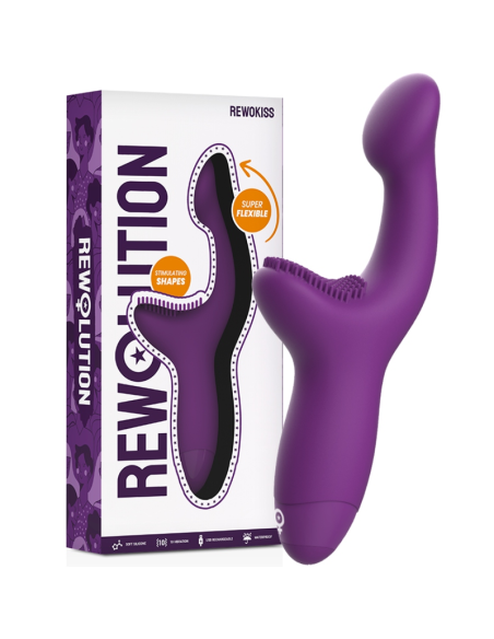 Rewolution - Rewokiss Vibrador Estimulador Punto A: Placer Doble y Potente para Mujeres