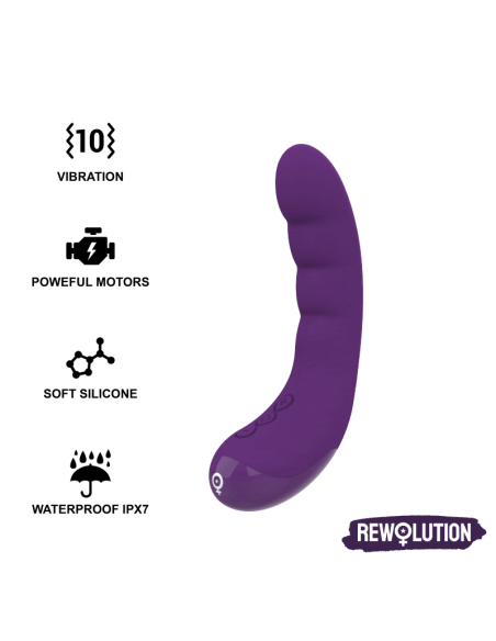 REWOLUTION REWOCURVY: Vibrador Flexible Recargable para Placer Infinito