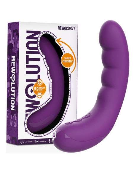 REWOLUTION REWOCURVY: Vibrador Flexible Recargable para Placer Infinito
