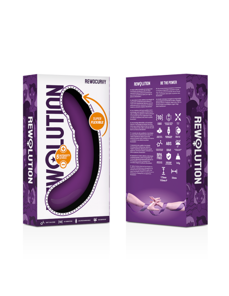 REWOLUTION REWOCURVY: Vibrador Flexible Recargable para Placer Infinito
