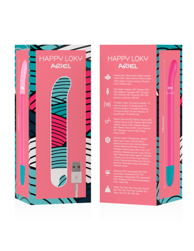 HAPPY LOKY Ariel Vibrador Punto G - Potente Estimulador con 10 Modos de Vibración y Silicona Suave