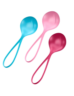 SATISFYER - LOVEBALLS TRAINING SET 3 Bolas Kegel | SexPlace.MX