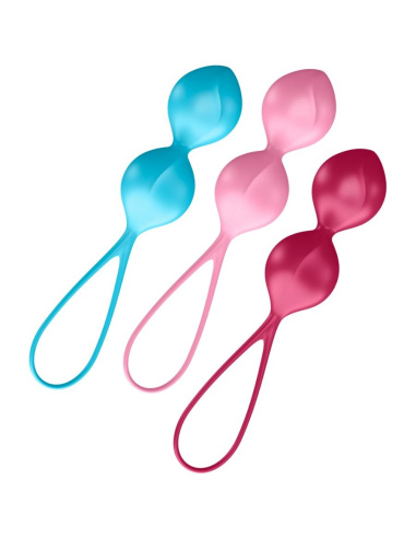 SATISFYER - LOVEBALLS TRAINING SET 2 Bolas Kegel | SexPlace.MX