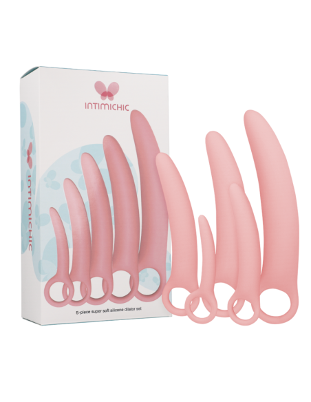 INTIMICHIC - Set 5 Piezas Dilatador Silicona Médica para Recuperar la Comodidad Vaginal