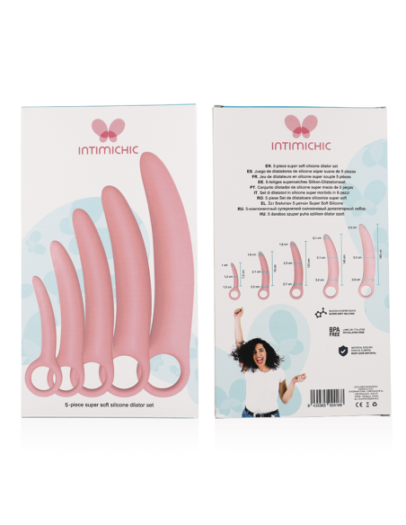 INTIMICHIC - Set 5 Piezas Dilatador Silicona Médica para Recuperar la Comodidad Vaginal