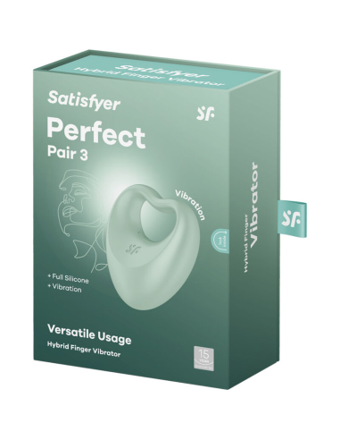 Satisfyer Perfect Pair 3 Verde: Anillo Vibrador 2 en 1 para Placer Infinito