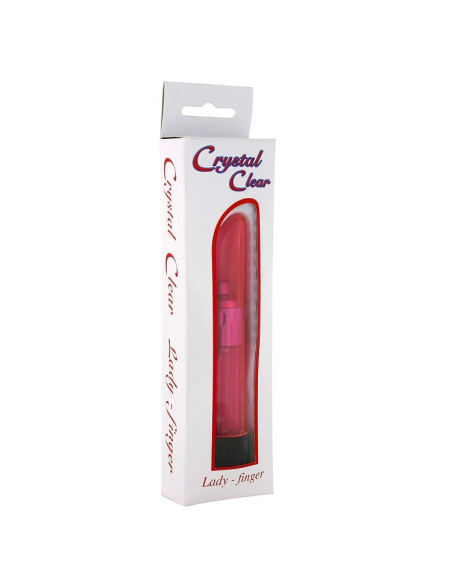 Vibrador Seven Creations Crystal Clear Lady Rosa - Potente y Regulable | Experiencias Únicas