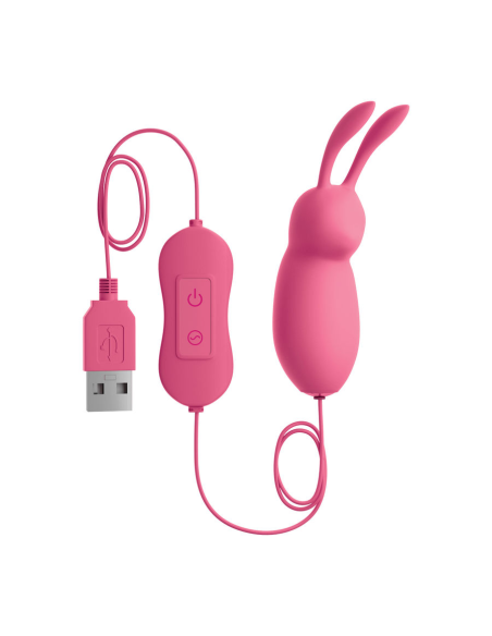 OMG - CUTE RABBIT VIBRADOR POTENTE ROSA USB | 20 Modos de Placer y Silicona Suave